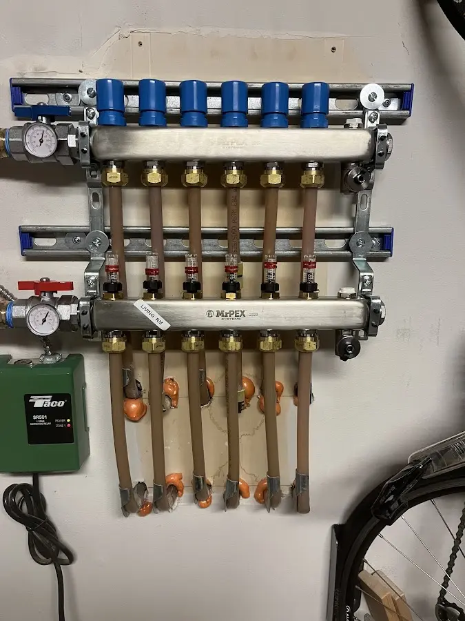 Plumber performing Gas Line Installation at a residential property in Ocean City